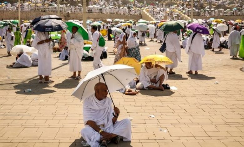 الإجهاد والحر أثناء الحج