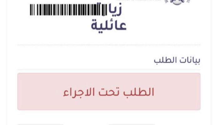 معنى «الطلب تحت الإجراء» في الزيارة العائلية للسعودية.. تفاصيل الحالة ومدة المعالجة وأسباب التأخير 2 معنى الطلب تحت الإجراء في الزيارة العائلية للسعودية