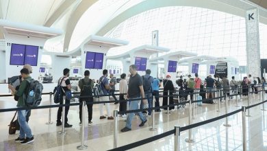صالة الوصول في مطار أبوظبي بالإمارات - تعبيرية