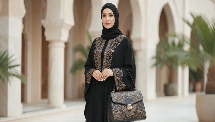 الشنط والأحذية المناسبة للعبايات
