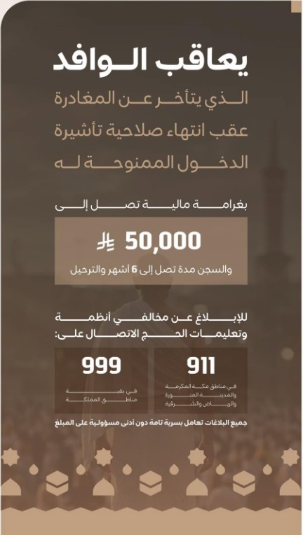 تأشيرة الزيارة في السعودية.. غرامات وعقوبات تنتظر من يتأخر عن المغادرة بعد انتهاء الصلاحية 5 عقوبات عقب انتهاء صلاحية تأشيرة الدخول