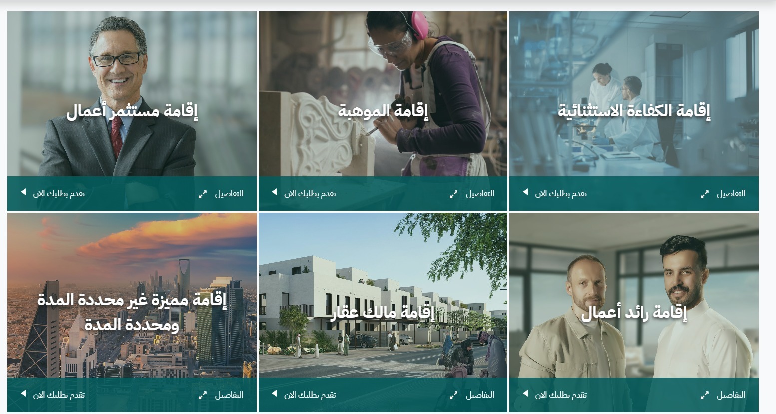 أنواع الإقامة المميزة في السعودية