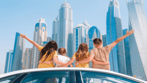 إقامة الأسرة في في الخليج خلال الصيف