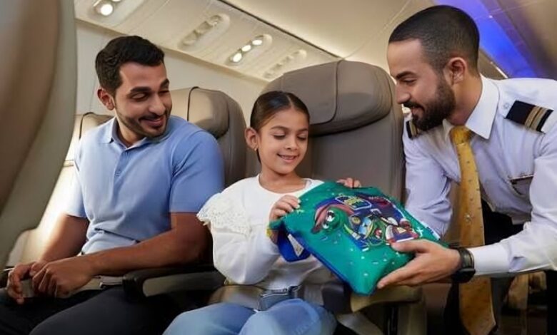 وجبات الأطفال على الخطوط السعودية