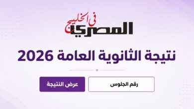 رابط نتيجة الثانوية العامة 2026 في مصر