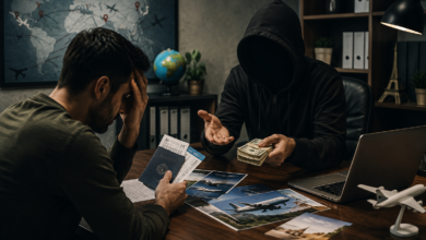 معاناة الباحثين عن العمل عبر مكاتب السفريات.. كيف تتجنب العروض الوهمية؟ 6 مكاتب العمل الوهمية - تعبيرية