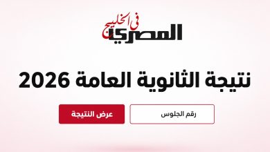 نتيجة الثانوية العامة 2026 بالدرجات والمجموع ونسبة النجاح