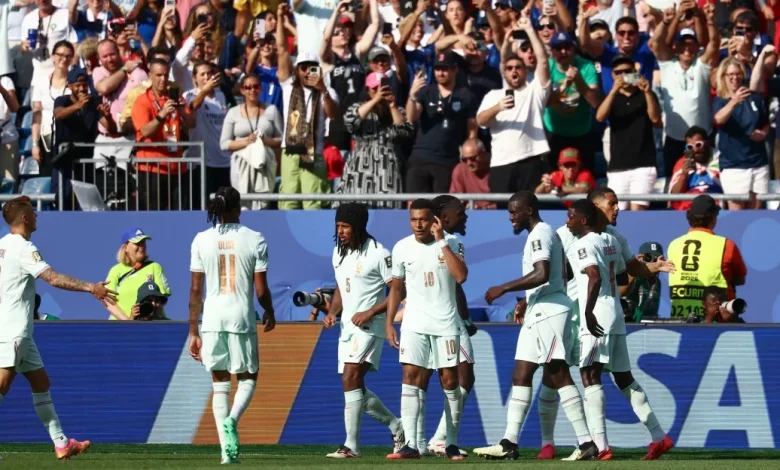 مباراة سابقة لمنتخب فرنسا في كأس العالم