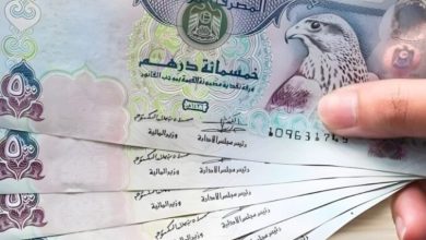 استقرار سعر الدرهم الإماراتي أمام الجنيه اليوم.. تعرّف على أسعار البنوك 5 الدرهم 1