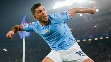 رودري لاعب مانشستر سيتي الإنجليزي