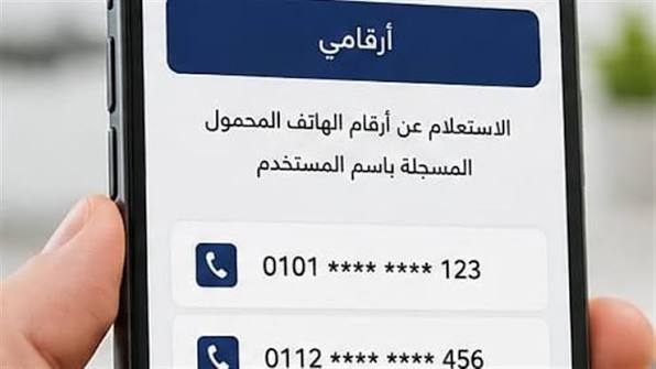 للمصريين في الخليج.. اعرف خطوط المحمول المسجلة باسمك في مصر عبر خدمة «أرقامي» 1 خدمة أرقامي عبر تطبيق My NTRA