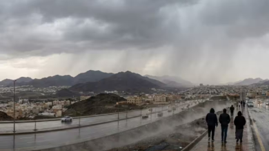 طقس السعودية اليوم.. أمطار رعدية غزيرة وسيول وبرد على عدة مناطق 4 طقس السعودية اليوم