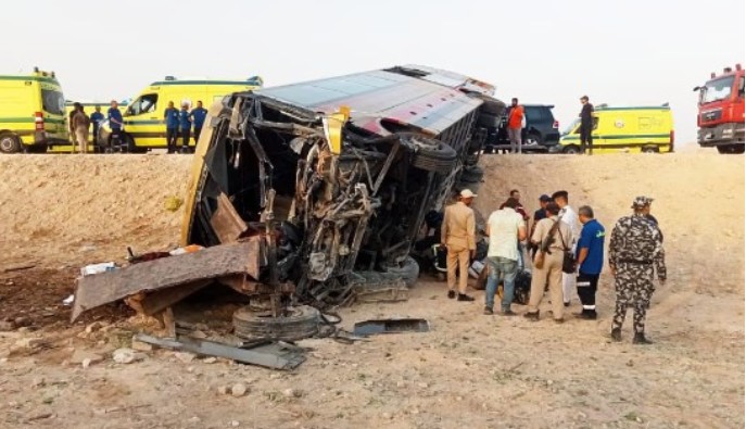 حادث أتوبيس نويبع.. التفاصيل الكاملة للضحايا والمصابين وكواليس اللحظات الأخيرة 2 أتوبيس