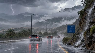 أمطار غزيرة وسيول تضرب جازان.. «الأرصاد» تحذر من تقلبات جوية حتى مساء اليوم 5 جاز