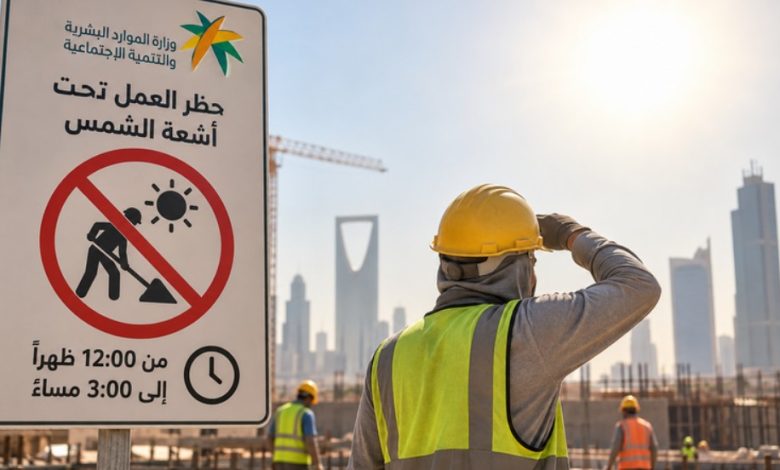 للمصريين العاملين في السعودية.. انتهاء حظر العمل تحت أشعة الشمس 1 حظر