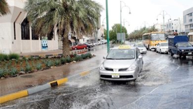 أمطار أبوظبي والعين اليوم